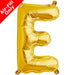 Mini Air Fill  Letter 'E' Foil Balloon - Gold The Ultimate Balloon And Party Shop Cheltenham & Gloucester Balloons & Fancy Dress 