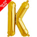 Mini Air Fill  Letter 'K' Foil Balloon - Gold The Ultimate Balloon And Party Shop Cheltenham & Gloucester Balloons & Fancy Dress 
