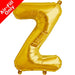 Mini Air Fill  Letter 'Z' Foil Balloon - Gold The Ultimate Balloon And Party Shop Cheltenham & Gloucester Balloons & Fancy Dress 