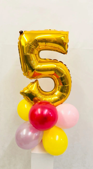 Mini Number 16" Table Balloon Display The Ultimate Balloon And Party Shop Cheltenham & Gloucester Balloons & Fancy Dress 