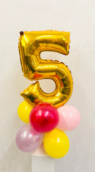 Mini Number 16" Table Balloon Display - The Ultimate Balloon & Party Shop