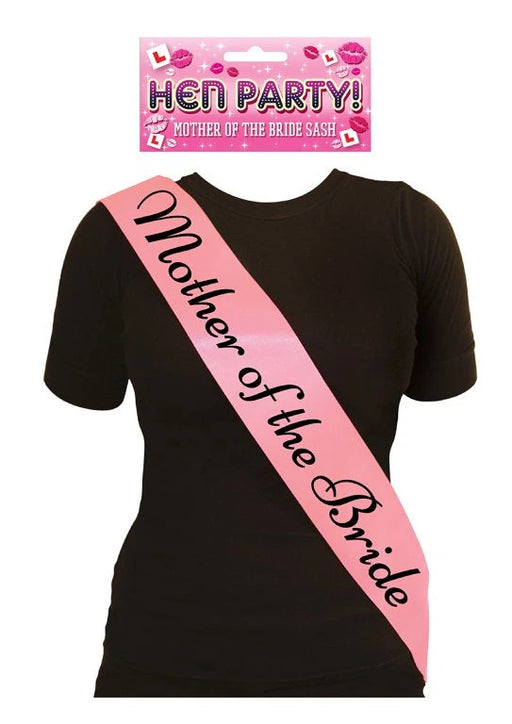 Mother of The Bride Sash - Pink/Black The Ultimate Balloon And Party Shop Cheltenham & Gloucester Balloons & Fancy Dress 