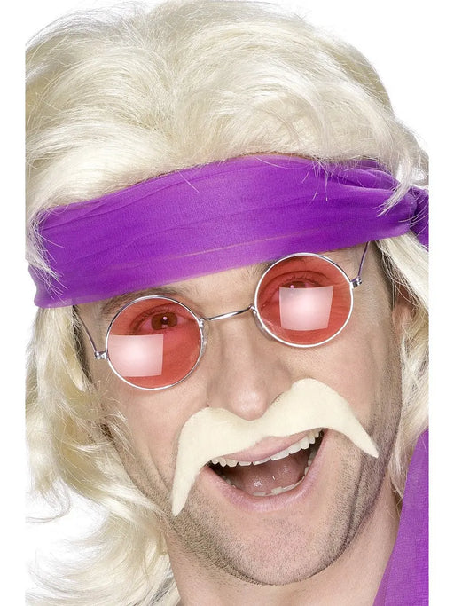 Moustache 70's Style Blonde The Ultimate Balloon And Party Shop Cheltenham & Gloucester Balloons & Fancy Dress 