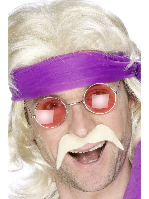 Moustache 70's Style Blonde The Ultimate Balloon And Party Shop Cheltenham & Gloucester Balloons & Fancy Dress 