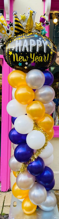 New Years Balloon Column - Celebrate The Ultimate Balloon And Party Shop Cheltenham & Gloucester Balloons & Fancy Dress 