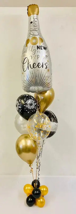New Years Champagne Balloon Bouquet The Ultimate Balloon And Party Shop Cheltenham & Gloucester Balloons & Fancy Dress 