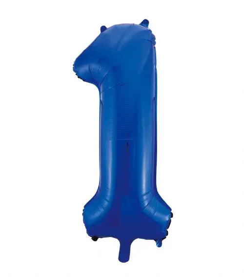 Number 1 Foil Balloon Blue The Ultimate Balloon And Party Shop Cheltenham & Gloucester Balloons & Fancy Dress 