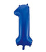 Number 1 Foil Balloon Blue The Ultimate Balloon And Party Shop Cheltenham & Gloucester Balloons & Fancy Dress 