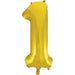 Number 1 Foil Balloon Gold The Ultimate Balloon And Party Shop Cheltenham & Gloucester Balloons & Fancy Dress 
