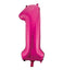 Number 1 Foil Balloon Hot Pink The Ultimate Balloon And Party Shop Cheltenham & Gloucester Balloons & Fancy Dress 