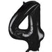 Number 4 Foil Balloon Black The Ultimate Balloon And Party Shop Cheltenham & Gloucester Balloons & Fancy Dress 