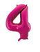 Number 4 Foil Balloon Hot Pink The Ultimate Balloon And Party Shop Cheltenham & Gloucester Balloons & Fancy Dress 
