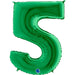 Number 5 Foil Balloon Lime Green The Ultimate Balloon And Party Shop Cheltenham & Gloucester Balloons & Fancy Dress 