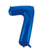 Number 7 Foil Balloon Blue The Ultimate Balloon And Party Shop Cheltenham & Gloucester Balloons & Fancy Dress 