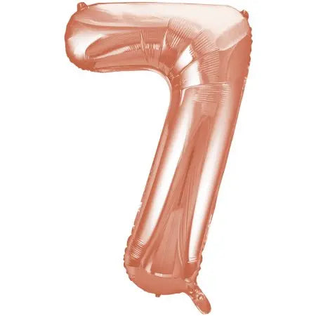 Number 7 Foil Balloon Rose Gold The Ultimate Balloon And Party Shop Cheltenham & Gloucester Balloons & Fancy Dress 