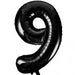 Number 9 Foil Balloon Black The Ultimate Balloon And Party Shop Cheltenham & Gloucester Balloons & Fancy Dress 