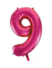 Number 9 Foil Balloon Hot Pink The Ultimate Balloon And Party Shop Cheltenham & Gloucester Balloons & Fancy Dress 