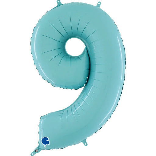 Number 9 Foil Pastel Blue The Ultimate Balloon And Party Shop Cheltenham & Gloucester Balloons & Fancy Dress 