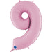 Number 9 Foil Pastel Pink The Ultimate Balloon And Party Shop Cheltenham & Gloucester Balloons & Fancy Dress 