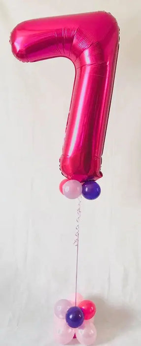 Number balloon with collar and base The Ultimate Balloon And Party Shop Cheltenham & Gloucester Balloons & Fancy Dress 