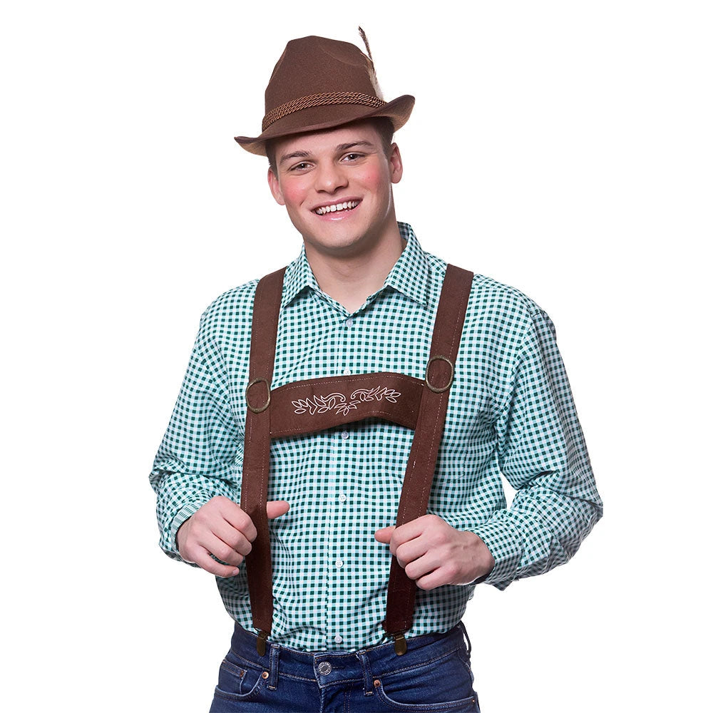 Oktoberfest Beer Mug Braces Costume Accessories Unisex main image 0