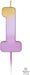 Ombre Wax Number 1 Candle - Rose Gold The Ultimate Balloon And Party Shop Cheltenham & Gloucester Balloons & Fancy Dress 