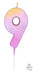 Ombre Wax Number 9 Candle - Rose Gold The Ultimate Balloon And Party Shop Cheltenham & Gloucester Balloons & Fancy Dress 
