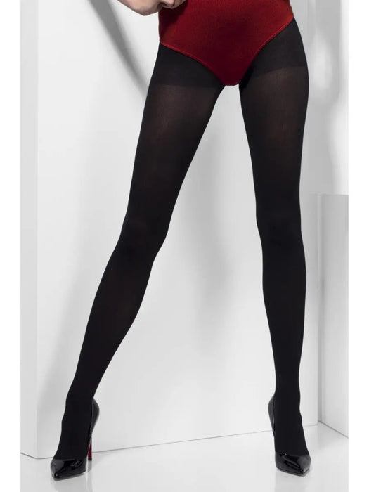 Opaque Coloured Tights - Black The Ultimate Balloon And Party Shop Cheltenham & Gloucester Balloons & Fancy Dress 