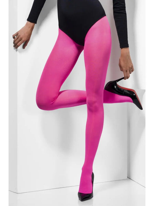 Opaque Coloured Tights - Pink The Ultimate Balloon And Party Shop Cheltenham & Gloucester Balloons & Fancy Dress 