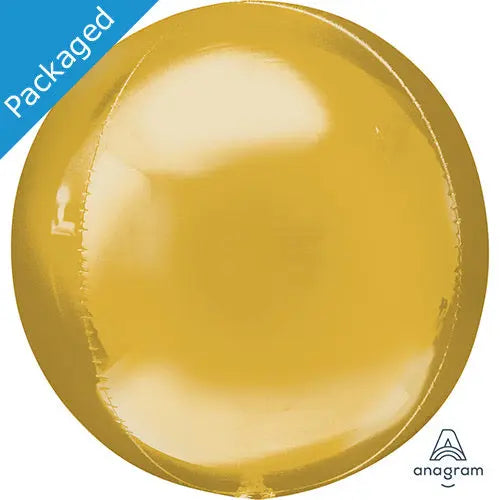 Orb Foil Balloon - Gold The Ultimate Balloon And Party Shop Cheltenham & Gloucester Balloons & Fancy Dress 