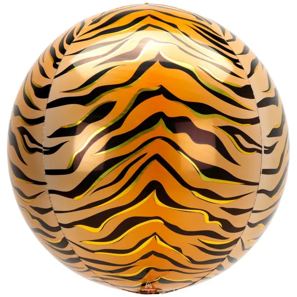 Orb Foil Balloon - Tiger Print The Ultimate Balloon And Party Shop Cheltenham & Gloucester Balloons & Fancy Dress 