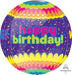 Orb Happy Birthday Foil Balloon - Bright Sprinkles The Ultimate Balloon And Party Shop Cheltenham & Gloucester Balloons & Fancy Dress 