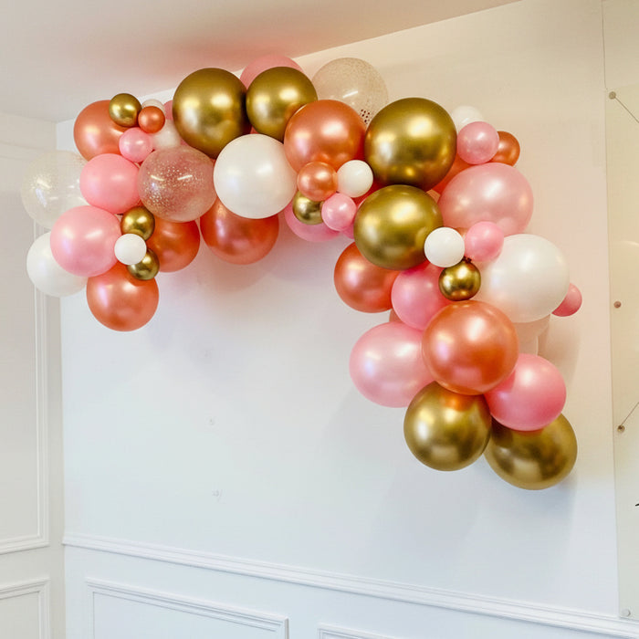 Organic Balloon Garland - Rose Pink. The Ultimate Balloon And Party Shop Cheltenham & Gloucester Balloons & Fancy Dress 