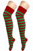 Over The Knee Socks - Red & Green The Ultimate Balloon And Party Shop Cheltenham & Gloucester Balloons & Fancy Dress 
