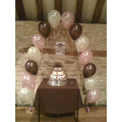 Cake Table Pearl Archway Balloon Display - The Ultimate Balloon & Party Shop