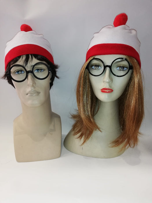 Wheres Wally Instant Fancy Dress Set - FEMALE - The Ultimate Balloon & Party Shop