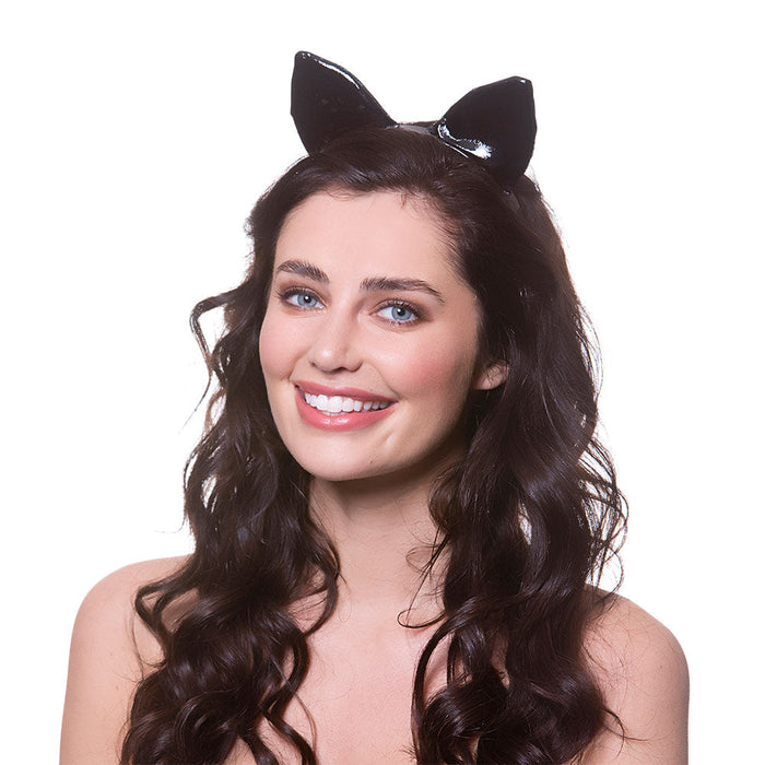 PVC Cat Ears - Black The Ultimate Balloon And Party Shop Cheltenham & Gloucester Balloons & Fancy Dress 