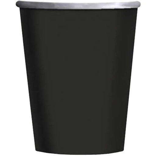 Paper Cups - Black The Ultimate Balloon And Party Shop Cheltenham & Gloucester Balloons & Fancy Dress 