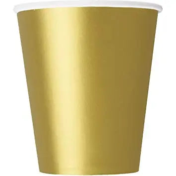 Paper Cups - Gold The Ultimate Balloon And Party Shop Cheltenham & Gloucester Balloons & Fancy Dress 