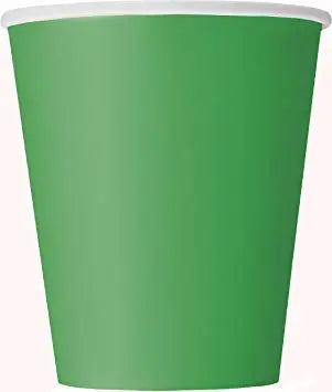 Paper Cups - Green The Ultimate Balloon And Party Shop Cheltenham & Gloucester Balloons & Fancy Dress 