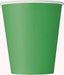 Paper Cups - Green The Ultimate Balloon And Party Shop Cheltenham & Gloucester Balloons & Fancy Dress 