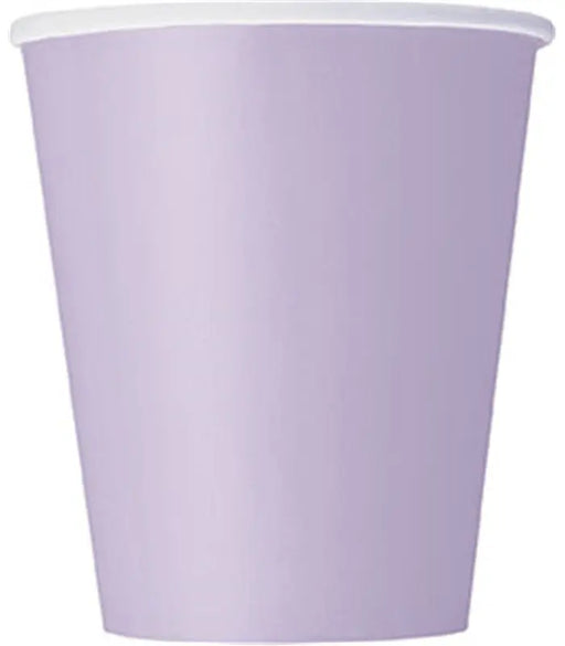 Paper Cups - Lavender The Ultimate Balloon And Party Shop Cheltenham & Gloucester Balloons & Fancy Dress 