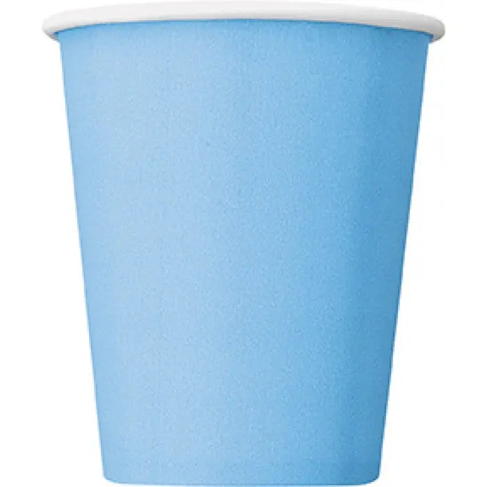 Paper Cups - Light Blue The Ultimate Balloon And Party Shop Cheltenham & Gloucester Balloons & Fancy Dress 