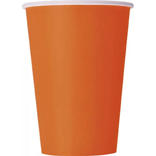 Paper Cups - Orange The Ultimate Balloon And Party Shop Cheltenham & Gloucester Balloons & Fancy Dress 