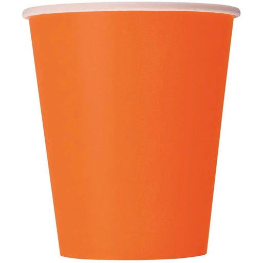 Paper Cups - Pumpkin Orange The Ultimate Balloon And Party Shop Cheltenham & Gloucester Balloons & Fancy Dress 
