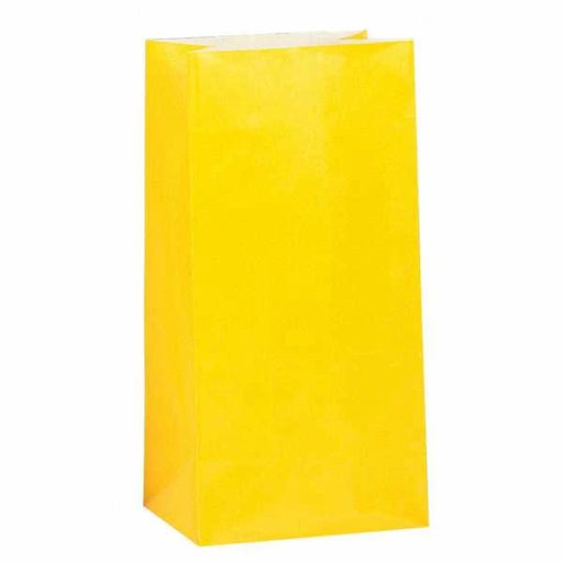 Paper Party Bags - Yellow The Ultimate Balloon And Party Shop Cheltenham & Gloucester Balloons & Fancy Dress 