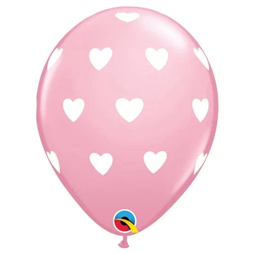 Pink Heart Printed Balloons 6 Pack The Ultimate Balloon And Party Shop Cheltenham & Gloucester Balloons & Fancy Dress 