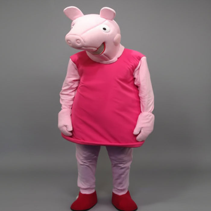 Pink Pig Mascot Hire Costume The Ultimate Balloon And Party Shop Cheltenham & Gloucester Balloons & Fancy Dress 