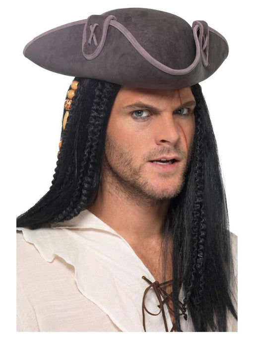 Pirate Tricorn Hat - Grey The Ultimate Balloon And Party Shop Cheltenham & Gloucester Balloons & Fancy Dress 