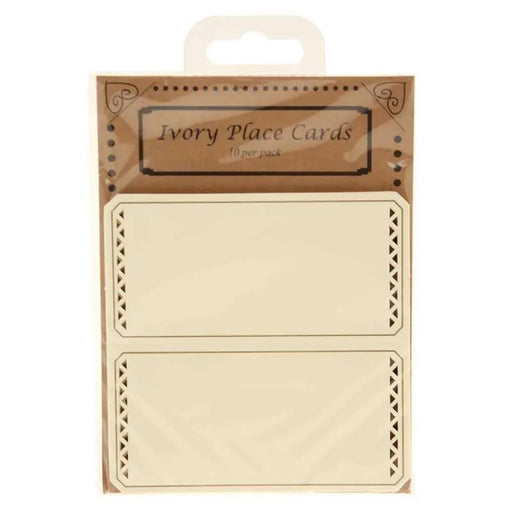 Place Cards - Ivory (Patterned) The Ultimate Balloon And Party Shop Cheltenham & Gloucester Balloons & Fancy Dress 